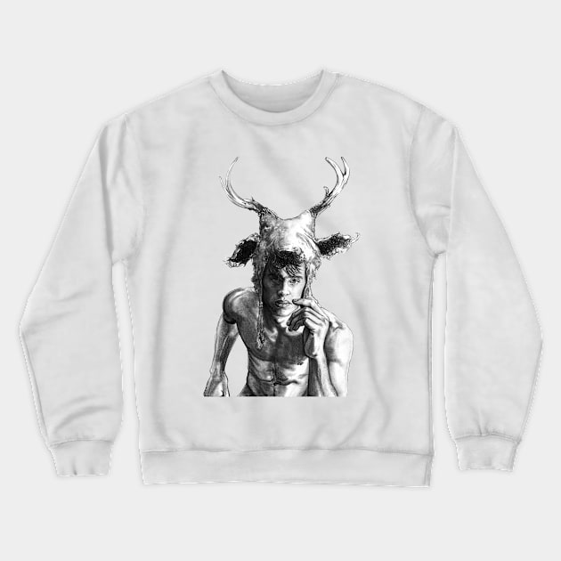 Antlers Crewneck Sweatshirt by davidfarquhar